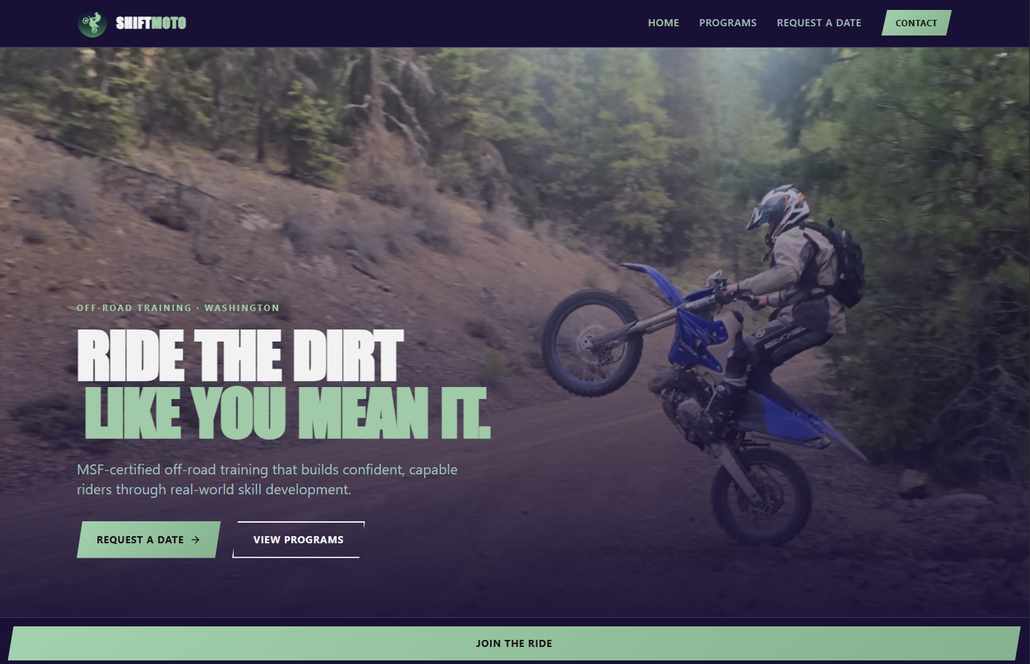ShiftMoto website preview