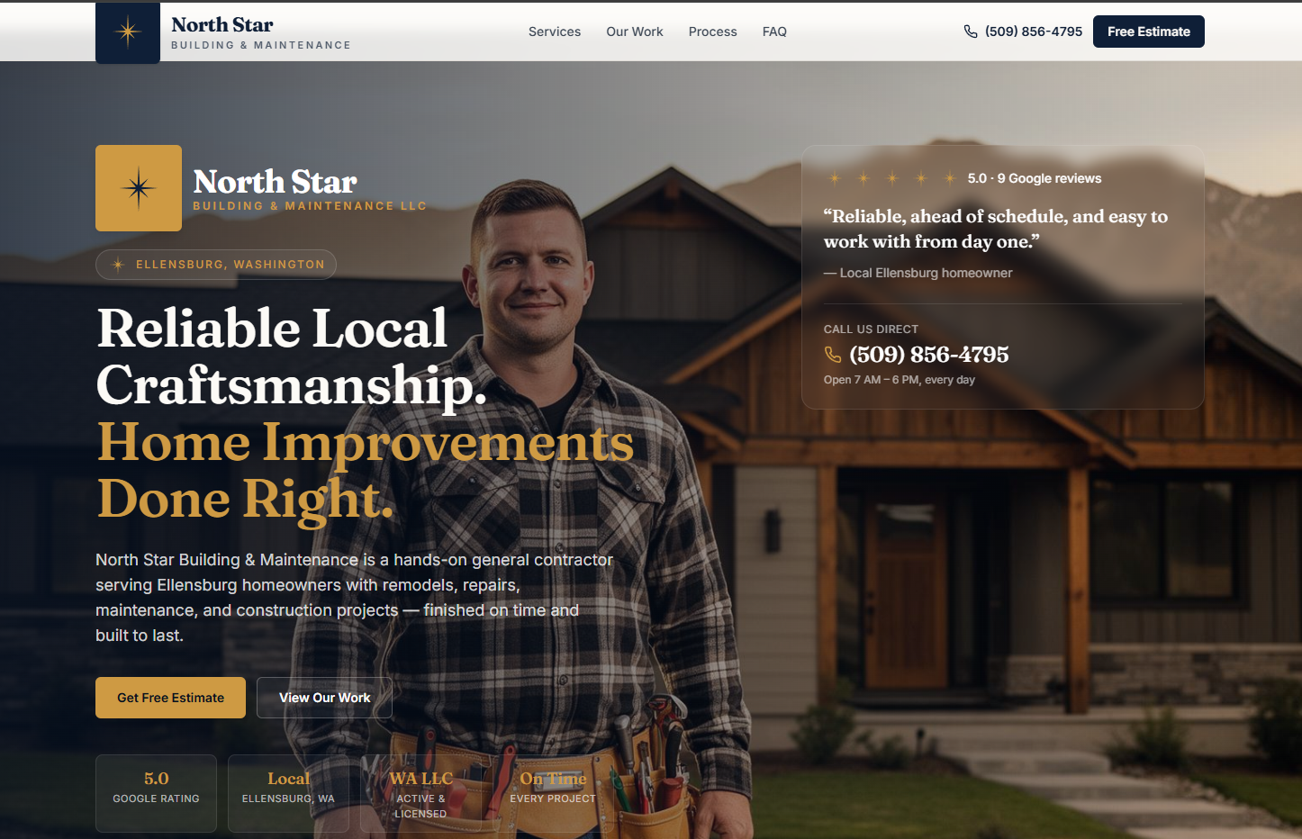 North Star Home Pro website preview