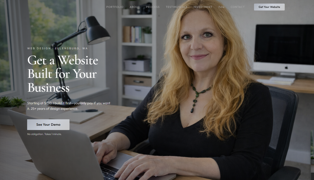 Chrome Leaf Digital Designs website preview